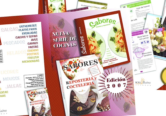 Diseño y diagramación de libro de repostería y coctelería para editorial BarcelBaires.