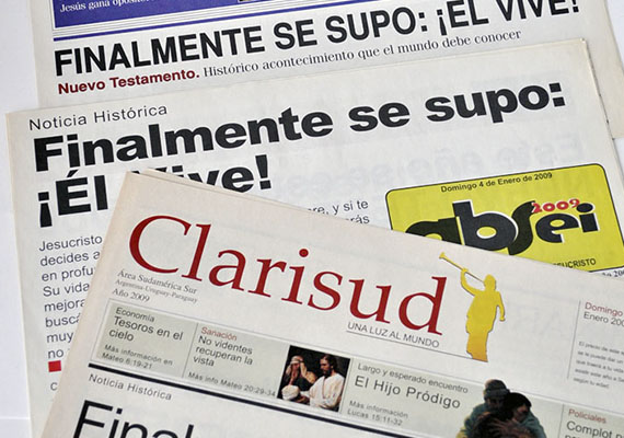 Campaña del Sistema educativo de la Iglesia de Jesucristo para los jóvenes. Consta de varios elementos siendo el principal folletos con formato de periódicos de cada país.