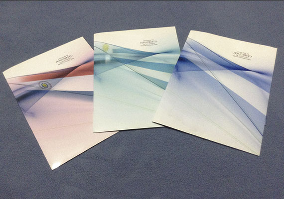 Carpetas – Diseño y producción de carpetas con información referente a la Iglesia en los países de Argentina, Paraguay y Uruguay, para La Iglesia de Jesucristo de los Santos de los Últimos Días.