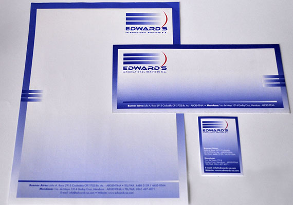 Desarrollo de papelerías para V. Walker & Associates / Edward´s / Brayton